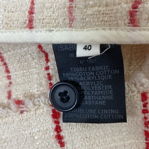 Isabel Marant Etoile Cream Striped Jacket - Picture 11 of 15